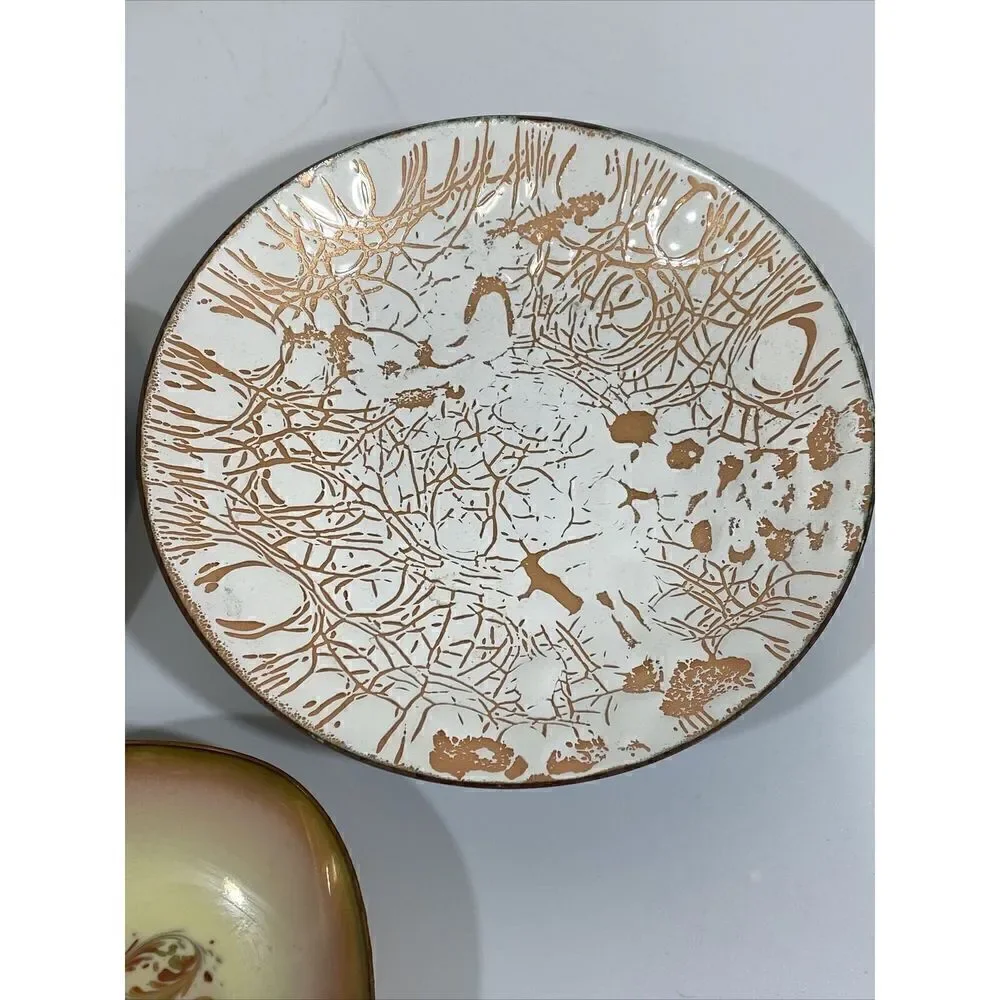 Lot‎ (3) MCM Midcentury Modern Trinket Dish Trays Kareka Statham
